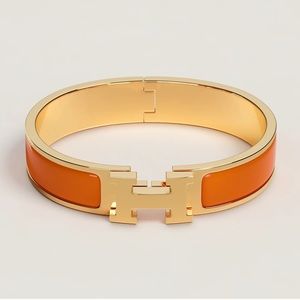 Hermes H Clic Bracelet Orange PM